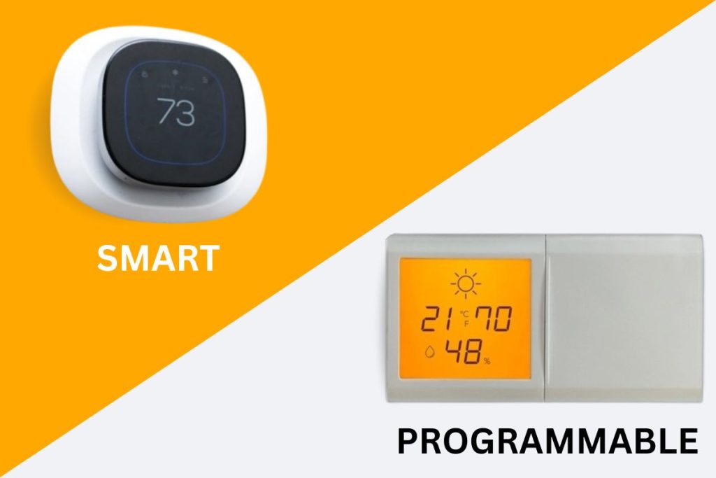 programmable vs smart thermostat
